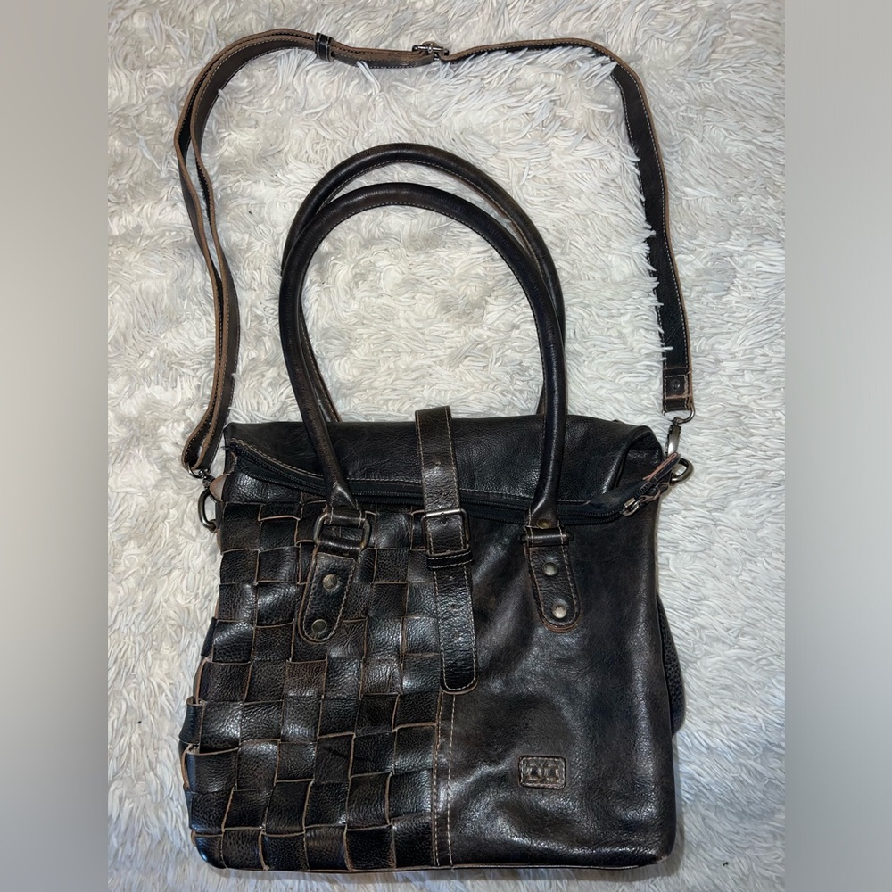 BEDSTU RACHEL BLACK RUSTIC BAG